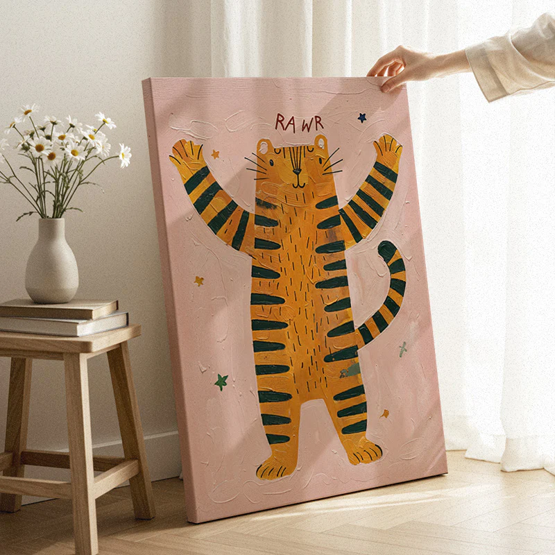 A Friendly Roar Canvas - Image 3