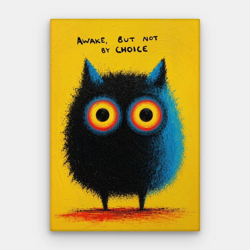 Awake But Not By Choice Canvas