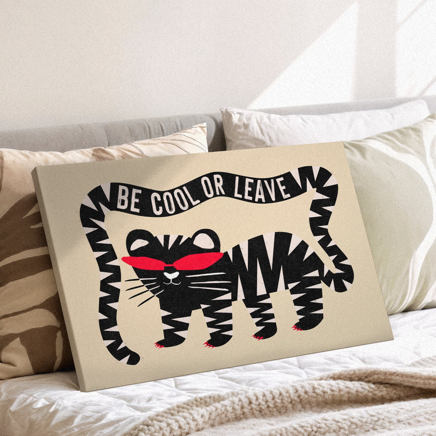 Be Cool Or Leave Canvas - Image 3