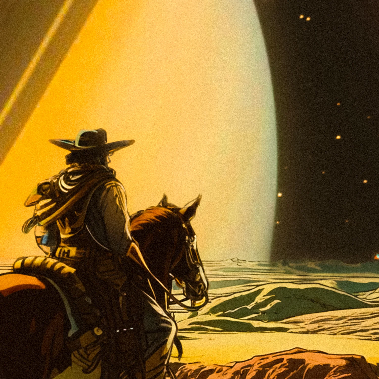 Cosmic Cowboy Canvas - Image 4
