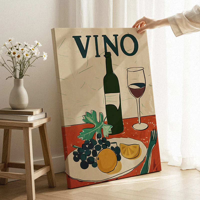 Dinner With Wine Canvas - Image 3