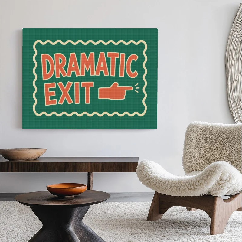Dramatic Exit Canvas - Image 2