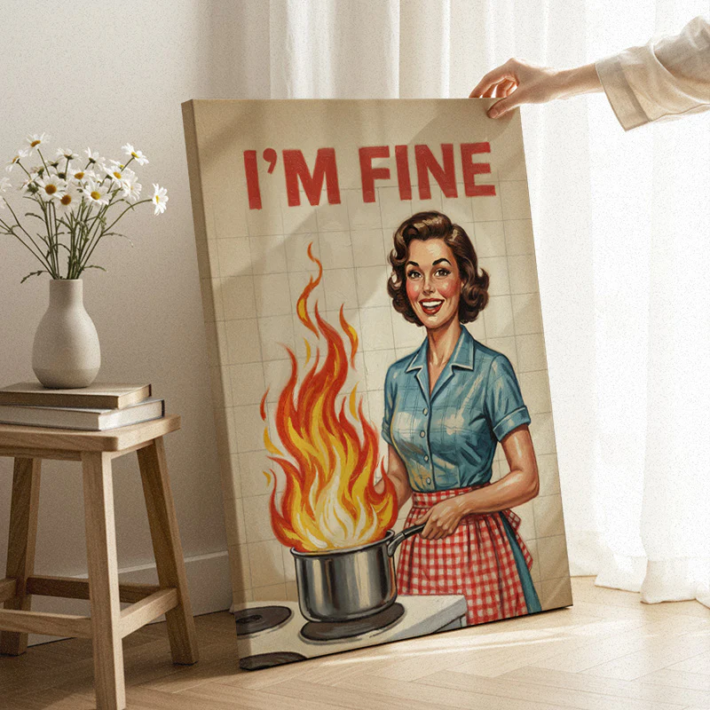 Everything Is Fine Canvas - Image 3