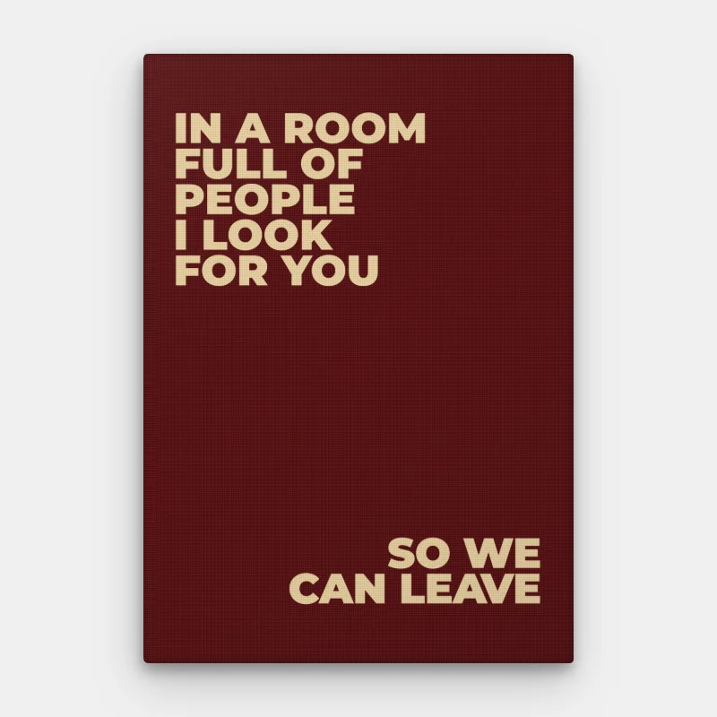 I Look For You Canvas