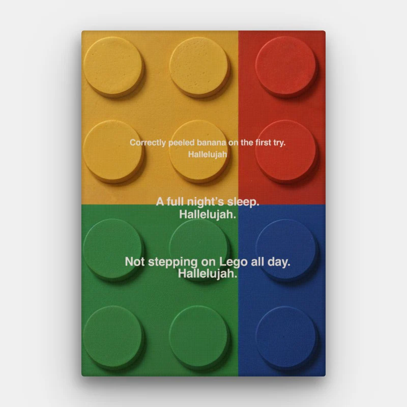 Lego Hallelujah Canvas