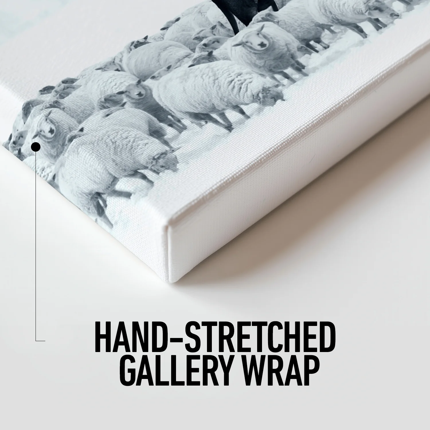 Lion Among Sheep Canvas - Image 5