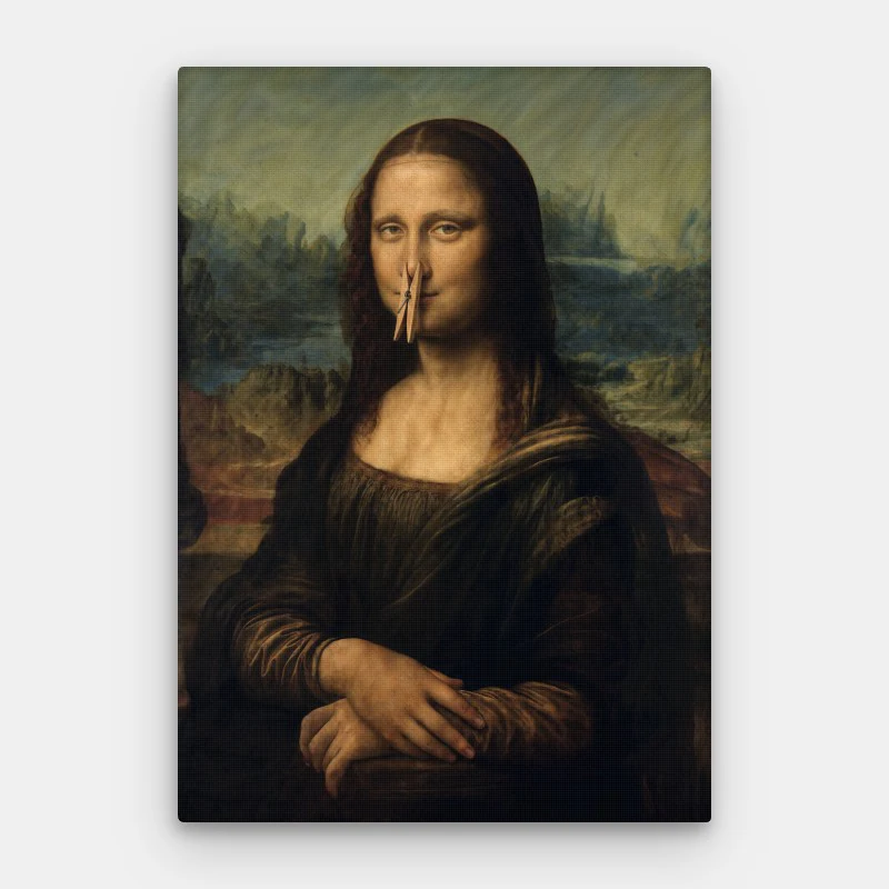 Mona Fisa Canvas