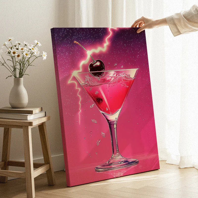 Neon Kiss Canvas - Image 3