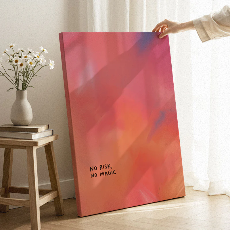 No Risk No Magic Canvas - Image 3