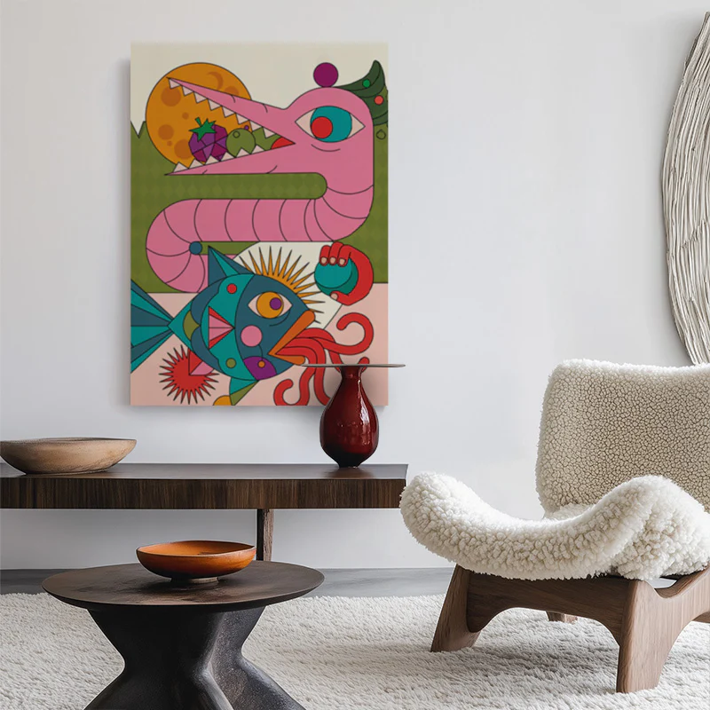 Playful Creatures Canvas - Image 2