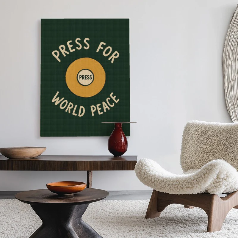 Press For World Peace Canvas - Image 2