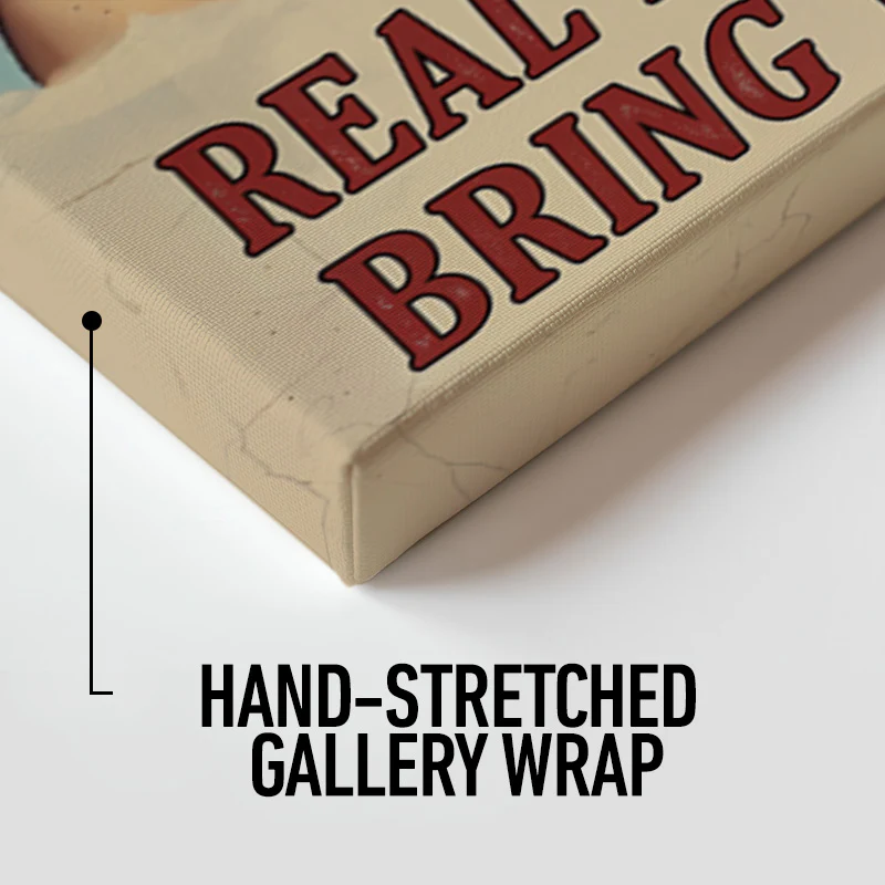 Real Friends Bring Wine Canvas - Image 4