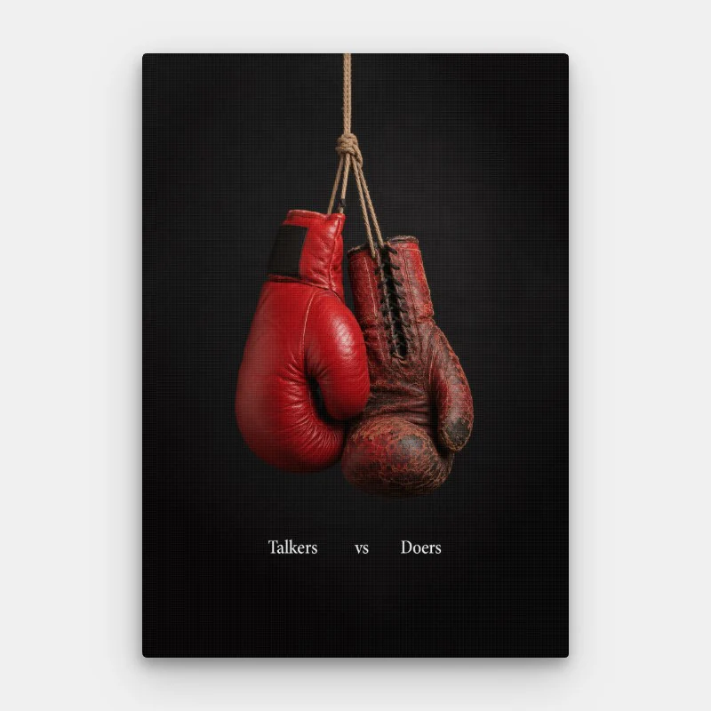 Talkers Vs Doers Canvas