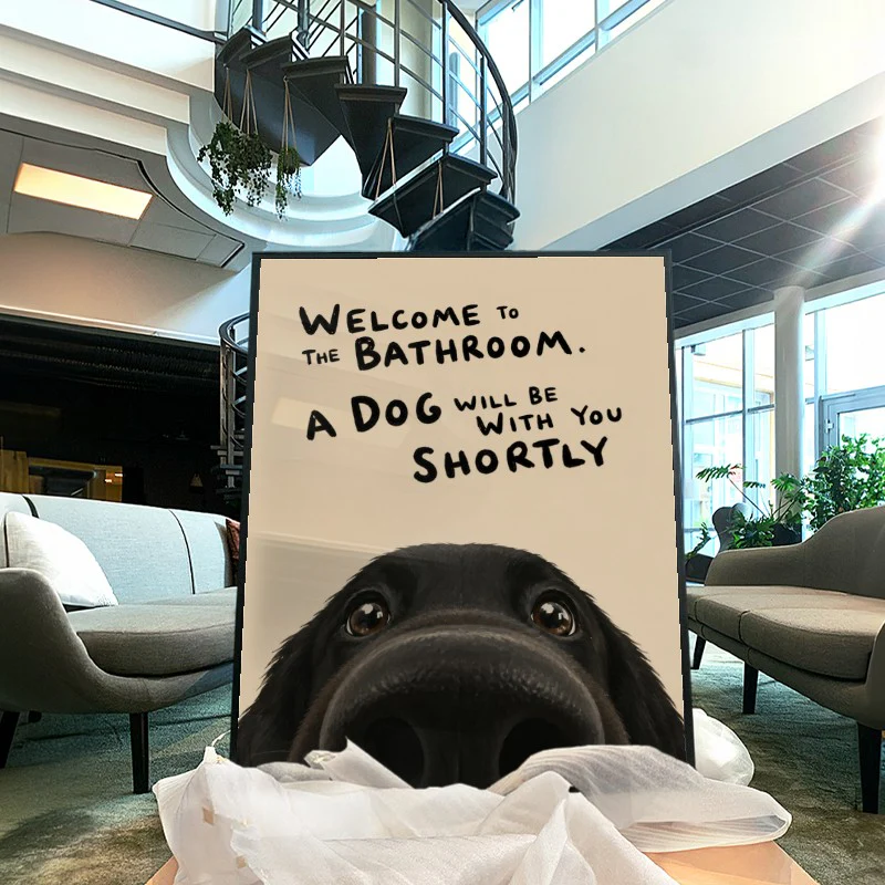 Welcome To The Bathroom Dog - Image 4